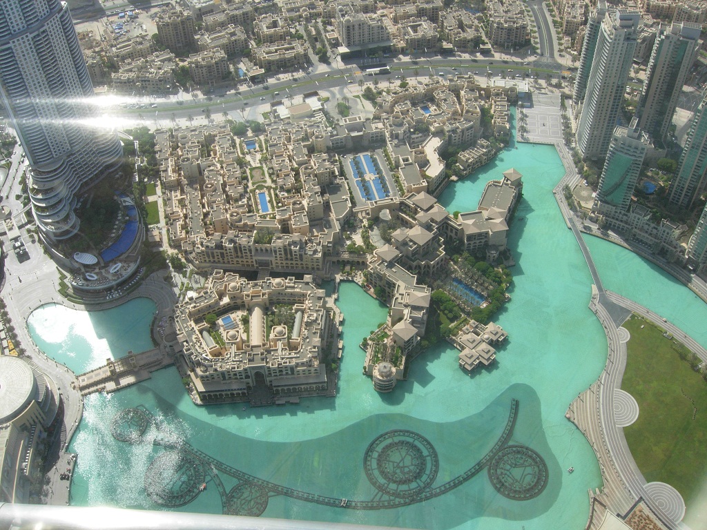 Kilátás a Burj Khalifából