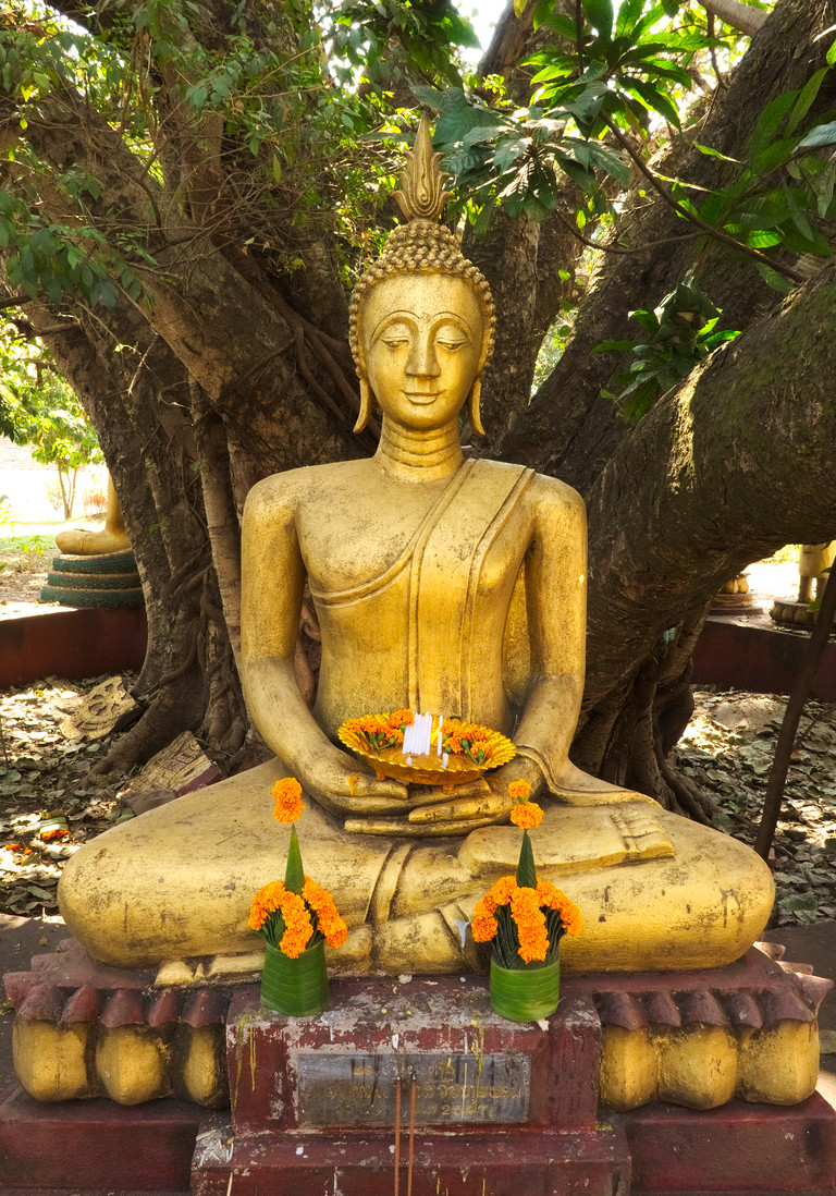 Buddha szobor a That Luangnál